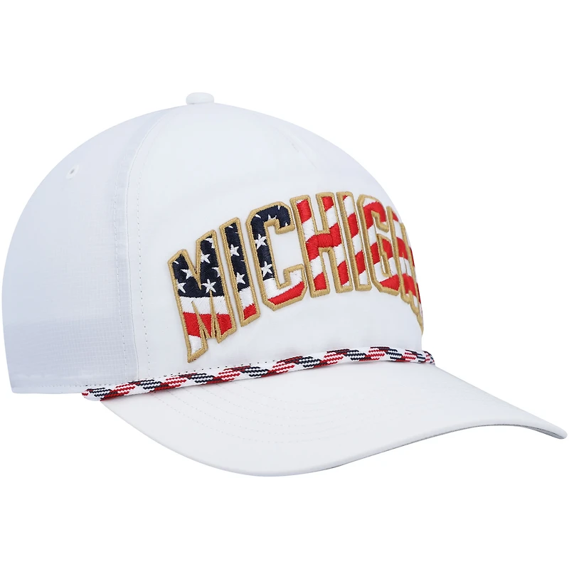 Casquette Snapback '47 Michigan Wolverines Stars and Stripes Flag Flutter Hitch pour hommes