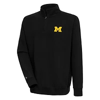 Pull-over noir à fermeture éclair quart de tour Victory des Wolverines du Michigan pour homme