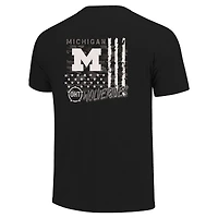 T-shirt noir à imprimé camouflage Michigan Wolverines OHT pour homme