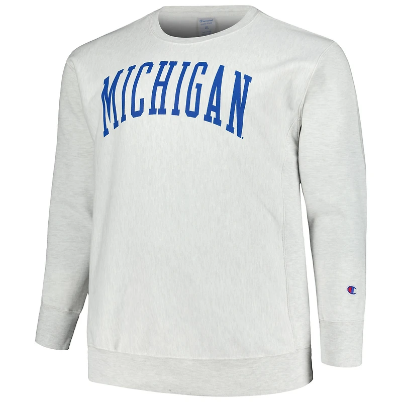 PRF MICH HTHR CHP B&T REVERSE WEAVE FLEECE CREW SWTMENXCR