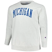 PRF MICH HTHR CHP B&T REVERSE WEAVE FLEECE CREW SWTMENXCR