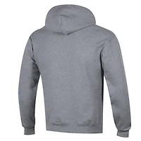 Men's Champion Gray Michigan Wolverines Soccer Icon Powerblend Pullover Hoodie