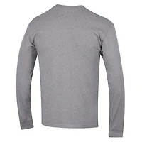 T-shirt à manches longues Champion Gray Michigan Wolverines Wrestling Icon pour homme