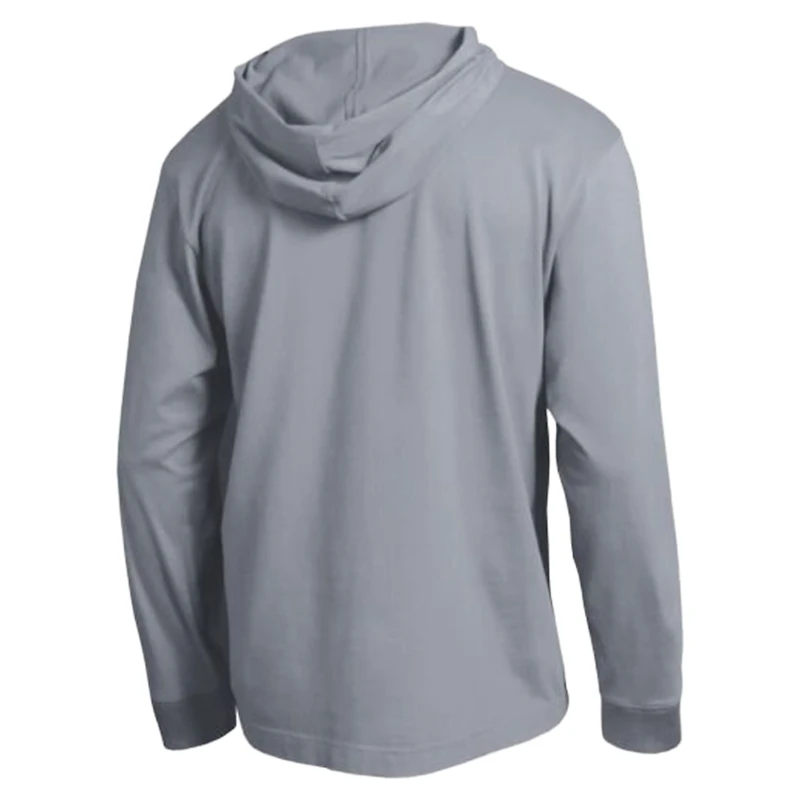 T-shirt à capuche manches longues Champion pour homme, gris chiné, Michigan Wolverines High Motor All-Star