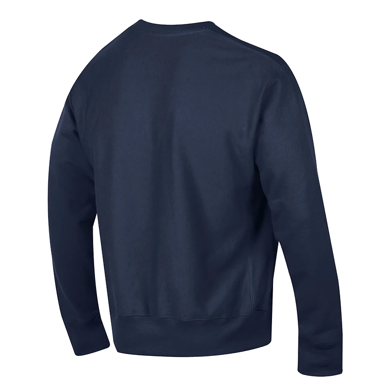 Men's Champion  Navy Michigan Wolverines Relentless Reverse Weave Sweatshirt