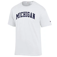 T-shirt blanc basique Arch pour homme, champion des Wolverines du Michigan