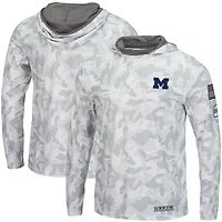 Colosseum Arctic Camo Michigan Wolverines OHT Military Appreciation Sweat à capuche manches longues pour homme