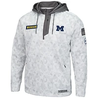 Sweat à capuche Colosseum Arctic Camo Michigan Wolverines OHT Military Appreciation pour homme