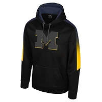 Men's Colosseum Black Michigan Wolverines The Gang Blackout Hoodie