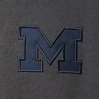Veste à quart de zip avec logo Colosseum Charcoal Michigan Wolverines Tortugas pour hommes