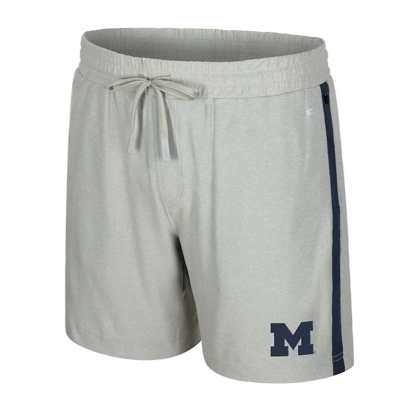 Short Mac gris Colosseum pour homme des Wolverines du Michigan
