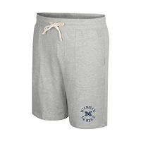 Colosseum Heather Grey Michigan Wolverines pour hommes adorent entendre ce short en tissu éponge