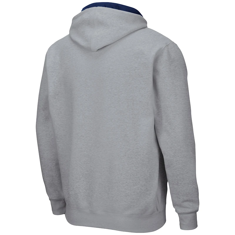 Sweat à capuche entièrement zippé Colosseum Michigan Wolverines Arch & Logo 3.0 pour homme