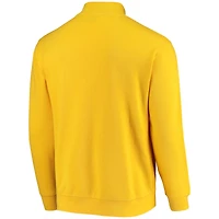 Men's Colosseum Maize Michigan Wolverines Tortugas Logo Quarter-Zip Jacket