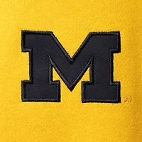 Men's Colosseum Maize Michigan Wolverines Tortugas Logo Quarter-Zip Jacket