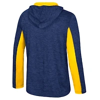 Sweat à capuche zippé quart de tour bleu marine Colosseum Michigan Wolverines Always Sunny pour homme