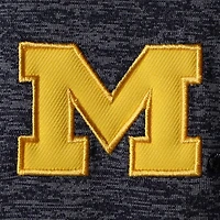 Men's Colosseum Navy Michigan Wolverines Big & Tall Down Swing Polo