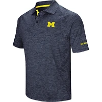 Polo bleu marine Colosseum pour homme des Michigan Wolverines Down Swing