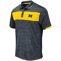 Men's Colosseum Navy Michigan Wolverines Nelson Polo