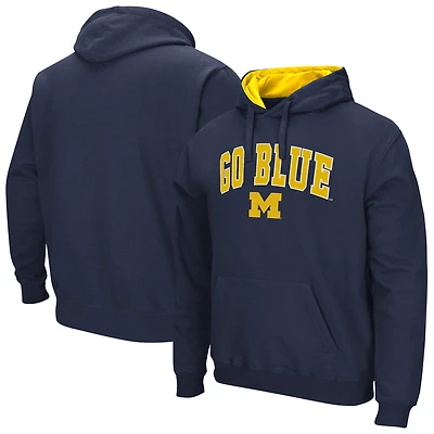 Sweat à capuche polaire Rally Cry bleu marine Colosseum pour homme des Michigan Wolverines