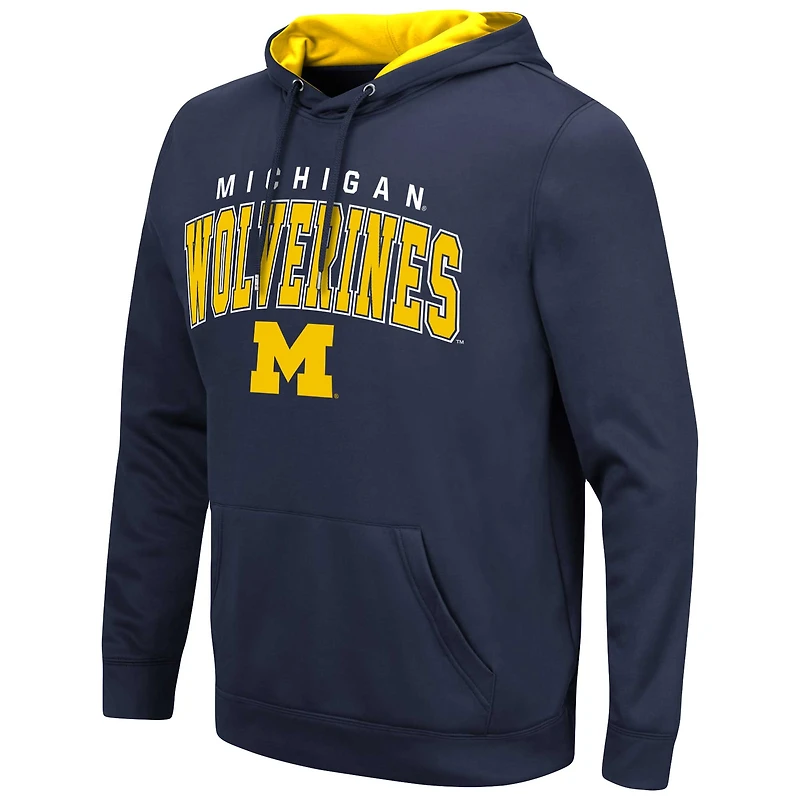 Pull à capuche Colosseum Navy Michigan Wolverines Resistance pour hommes