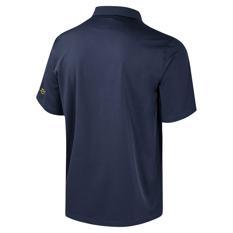 Chemise boutonnée de bowling bleu marine Colosseum pour homme Michigan Wolverines Strike