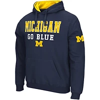Sweat à capuche Colosseum Navy Michigan Wolverines Sunrise pour hommes