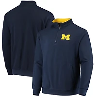 Colosseum Navy Michigan Wolverines Tortugas Logo Quarter-Zip Jacket pour homme