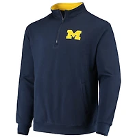 Colosseum Navy Michigan Wolverines Tortugas Logo Quarter-Zip Jacket pour homme