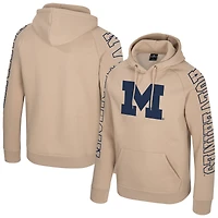 Sweat à capuche raglan Big Break pour homme, couleur beige Colosseum, Michigan Wolverines
