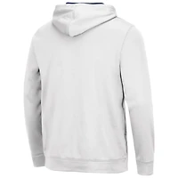Sweat à capuche Colosseum Michigan Wolverines Slash Stack 2.0 pour homme, blanc