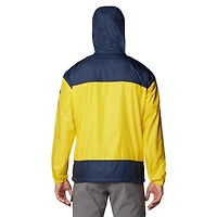 Coupe-vent entièrement zippé Columbia Maize Michigan Wolverines Flash Challenger II Omni-Shade pour homme