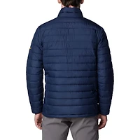 Men's Columbia  Navy Michigan Wolverines Double Blitz Omni-Heat Infinity Insulated Full-Zip Jacket
