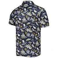 Polo pour homme Columbia Navy Michigan Wolverines Super Terminal Tackle Omni-Shade