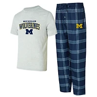 Men's Concepts Sport Michigan Wolverines Top & Pants Sleep Set