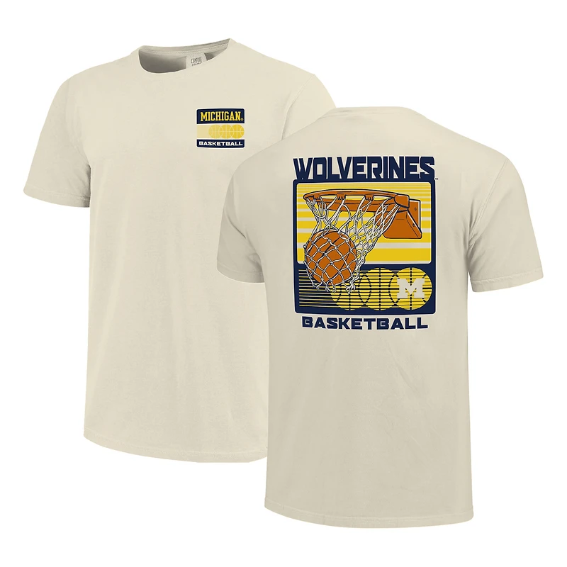 Couleurs confortables crème pour hommes Michigan Wolverines Basketball Staredown