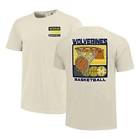 Couleurs confortables crème pour hommes Michigan Wolverines Basketball Staredown