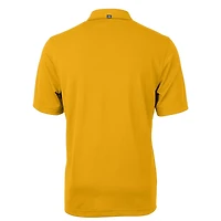 Men's Cutter & Buck Gold Michigan Wolverines Virtue Eco Pique Recycled Polo