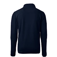 Haut zippé quart de tour en polaire écologique Sherpa Vault Cascade pour homme, bleu marine, des Michigan Wolverines, Cutter & Buck