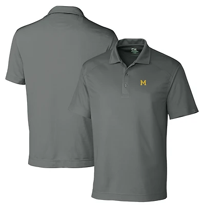 Polo texturé solide DryTec Genre pour homme Cutter & Buck Steel Michigan Wolverines, grandes tailles