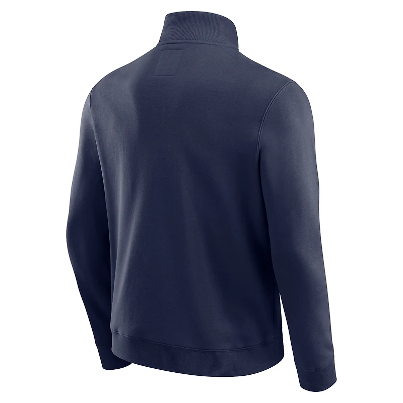 Pull zippé quart de tour pour homme, collection Darius Rucker par Fanatics, bleu marine, des Wolverines du Michigan
