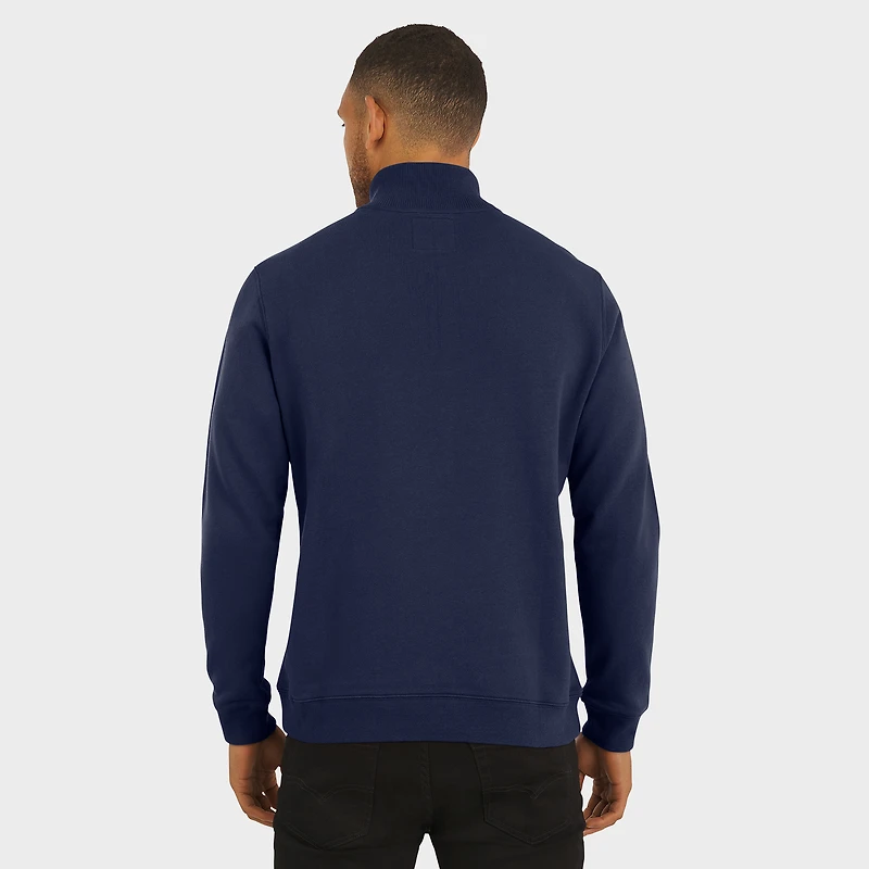 Pull zippé quart de tour pour homme, collection Darius Rucker par Fanatics, bleu marine, des Wolverines du Michigan