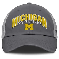 Men's Fanatics Charcoal Michigan Wolverines Ionic Trucker Adjustable Hat