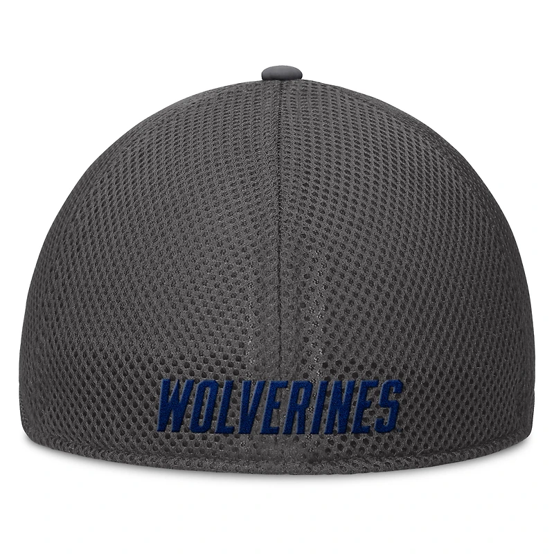 Casquette Flex Clincher grise des Wolverines du Michigan pour homme