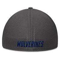 Casquette Flex Clincher grise des Wolverines du Michigan pour homme