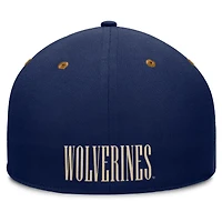 Casquette ajustée NoBo bleu marine/marron pour homme des Wolverines du Michigan