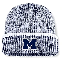 Bonnet en tricot à revers Haze pour homme, bleu marine/blanc, Michigan Wolverines