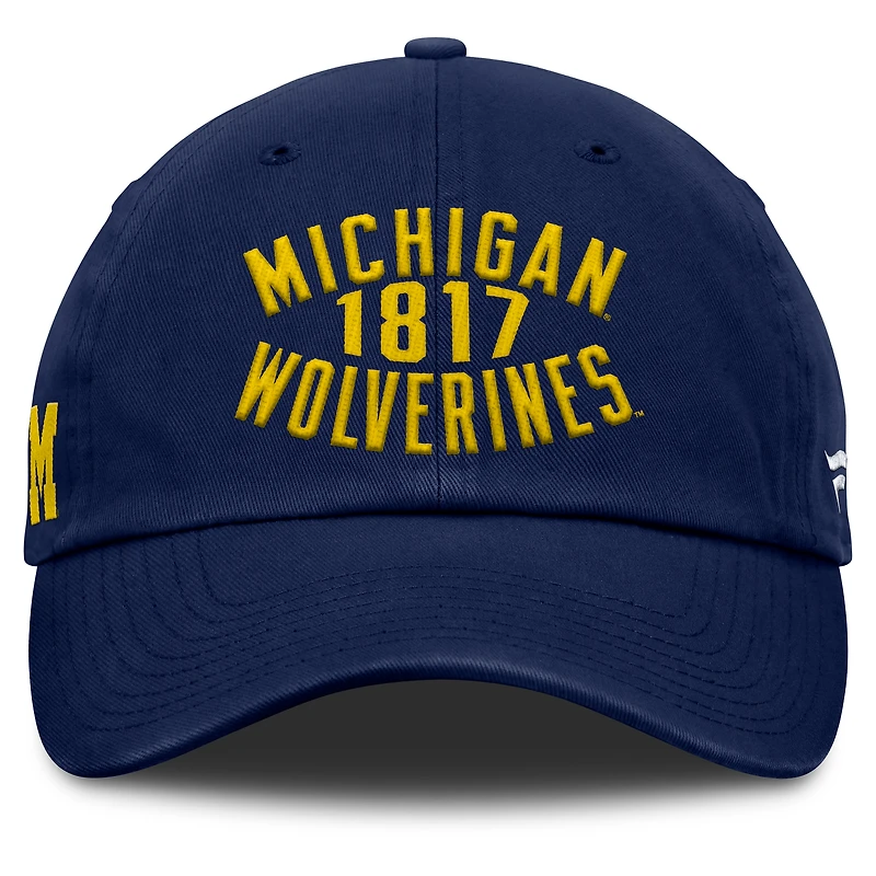 Casquette ajustable Archer bleu marine pour homme des Michigan Wolverines Fanatics