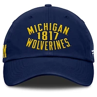 Casquette ajustable Archer bleu marine pour homme des Michigan Wolverines Fanatics