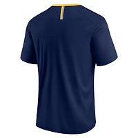 Men's Fanatics Navy Michigan Wolverines Defender Fade Slant T-Shirt